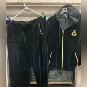 Ralph Lauren Black Jacket Jogging  Set, Large and XL